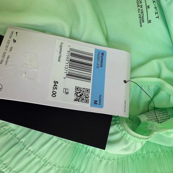 Nike Women's One Swoosh Dri-FIT Mid-Rise Brief-Lined Running Shorts size M NWT - Picture 5 of 7